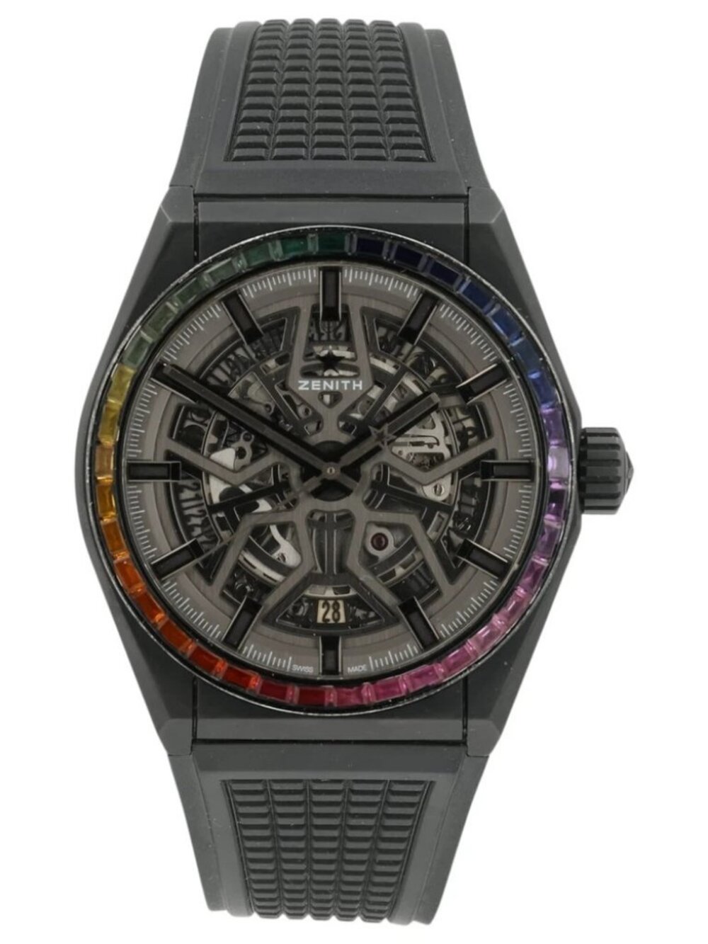 Zenith Defy Gray Dial Ceramic 40mm Automatic Movement Mens Watch 49.9000.670